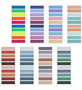 Sticky Tabs Morandi 1600 PCS Book Tabs,Transparent 8 Pads Annotation Post Note Book Flags Page Ma...