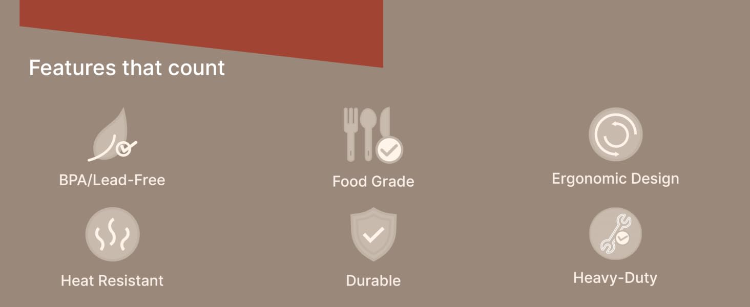 Heavy Duty Plastic Silverware, BPA-Free Food-Grade Materials, Heat-Resistant
