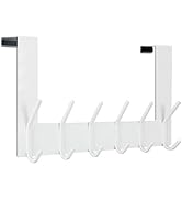 WEBI Over The Door Hook,Over Door Towel Rack,Door Hanger,Door Coat Hanger,Over The Door Coat Rack...