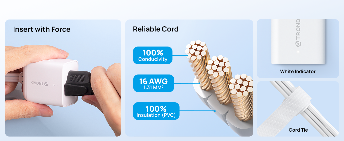 flat wall extension cord