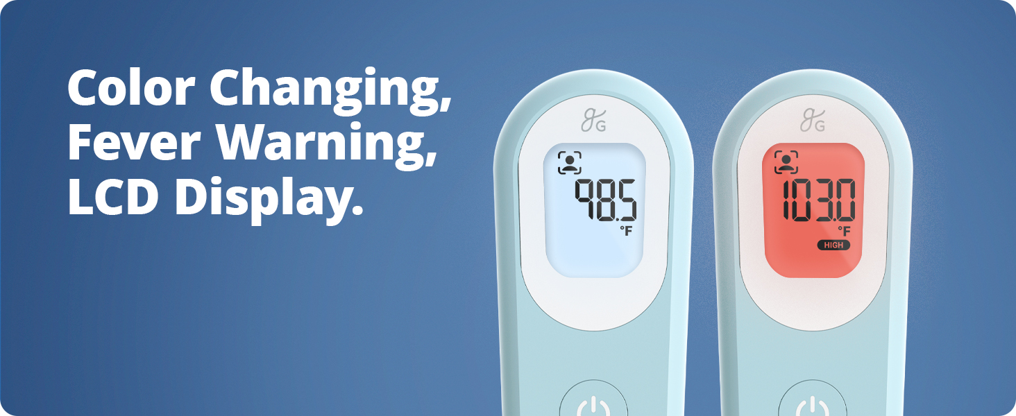 fever alert LCD display warning color changing human object mode mute memory celsius fahrenheit