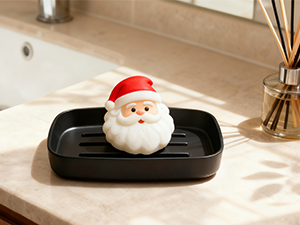black bathroom accessories set