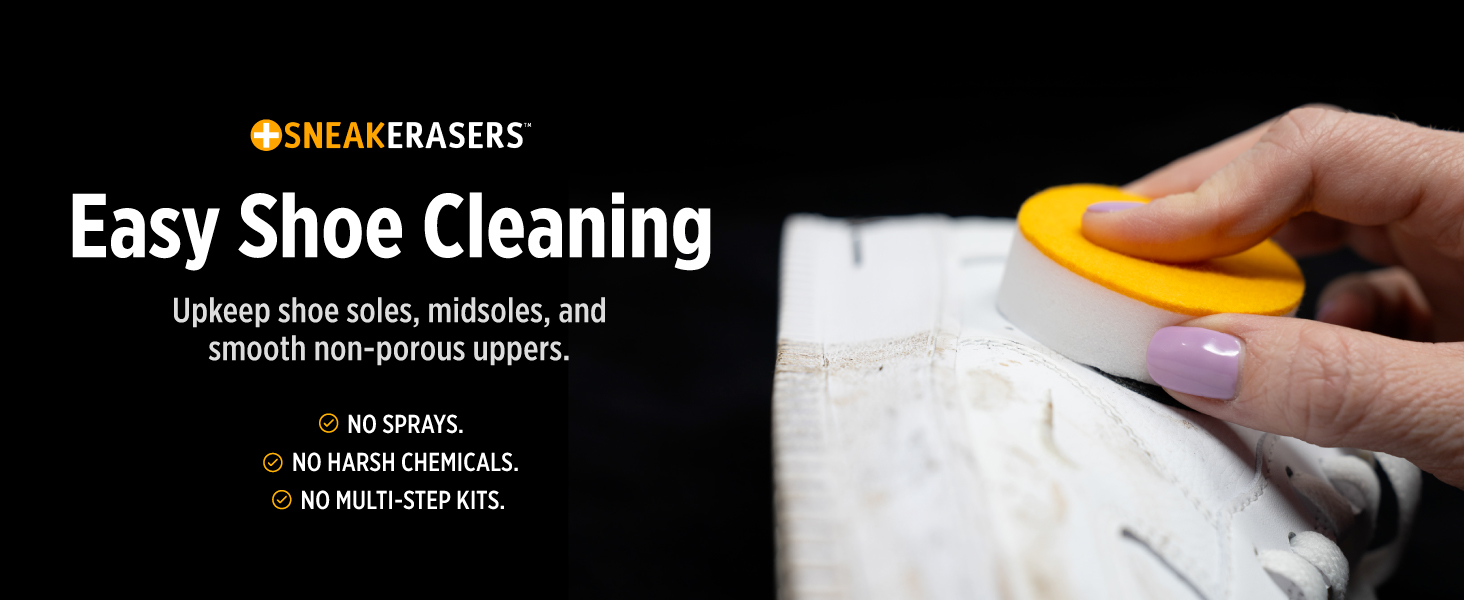 Easy shoe cleaning sponge