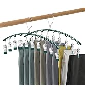 KLEVERISE 4 Pack Legging Organizers for Closet, Metal Yoga Pants Hangers, Space Saving Stainless ...