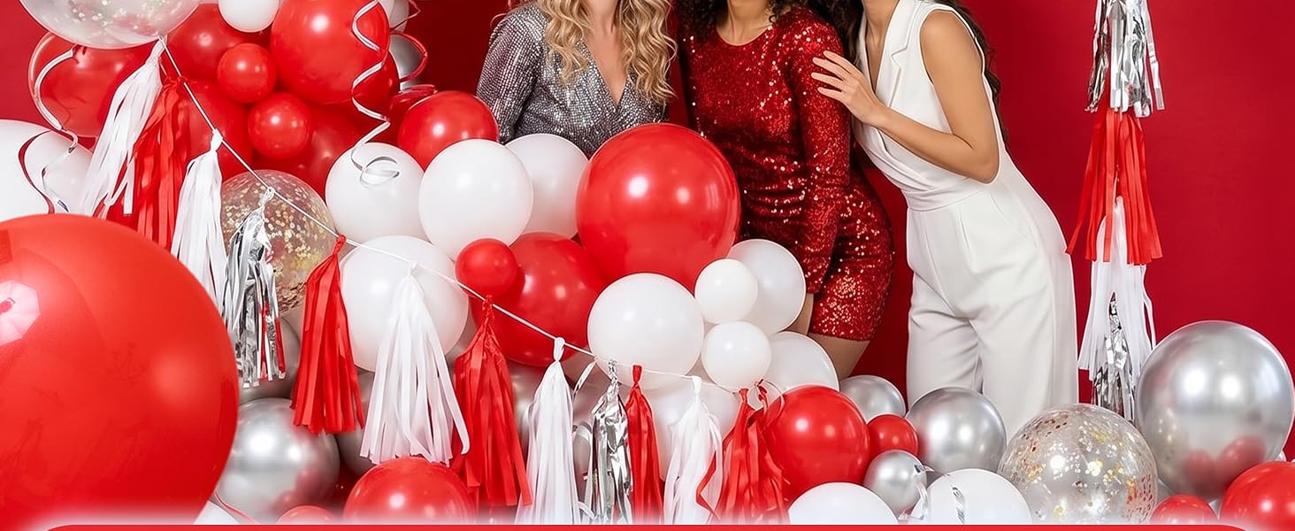 PartyWoo Red Balloons