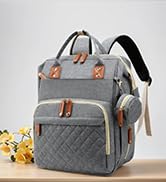 grey diaper bag