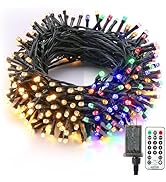Brizled Christmas Lights, 65.67ft 200 LED Color Changing Tree Lights 11-Function Warm White & Mul...