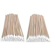 Eyxformula 200 Pcs 6 Inch Long Cotton Swabs with Bamboo Sticks, 100 Round Tip & 100 Precision Tip...