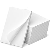 12 Pack Blank Note Pads 4x6 Inch, 50 Sheets Per Small Notepads, Blank Scratch Pads for Writing, T...