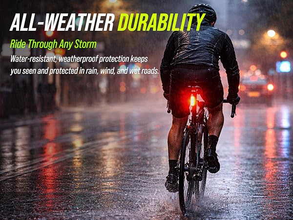 red bike light bicycle rear tail rechargeable safety back led luces bicicleta taillights cycling