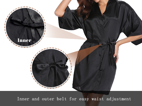 silk robe for women