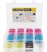 Intashi 200PCS Heat Shrink Butt Connectors Kit - Insulated & Waterproof Electrical Terminals ,Tin...
