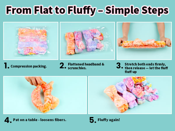 How to Fluff up Headbands and Scrunchies