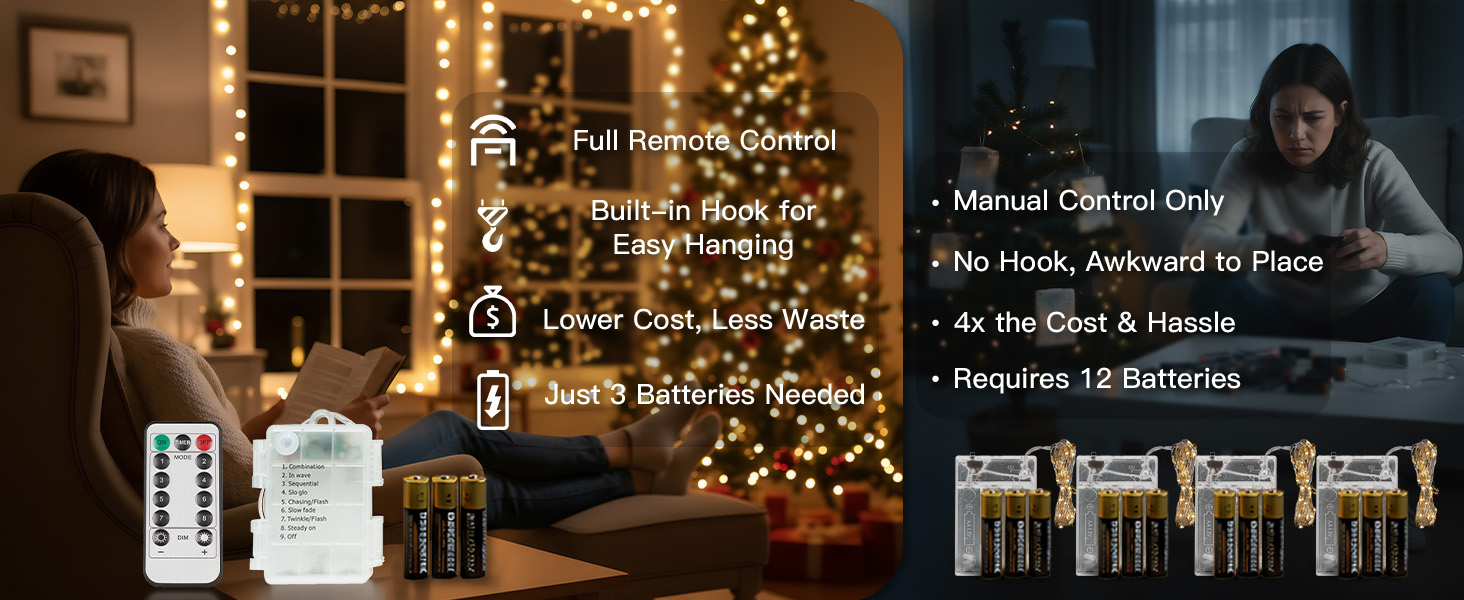 warm hanging lights