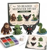 YADUO Tiny 3D Beaded Animal DIY Kit, Easy DIY Beading Embroidery Kit with 4 Cute Designs, Cute Bi...