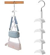 Purse Organizer Purse Organizer for Closet Purse Hanger-360 °Rotation,Curved Design, No Fear of D...