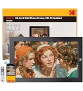 KODAK 23.8 Inch WiFi Digital Picture Frame, 32GB Memory, 1920x1080 FHD Screen, Solid Wood, Motion...