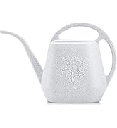 Fasmov 1-Gallon Plastic Watering Can with Comfortable Handle, Garden Watering Cans Long Spout for...