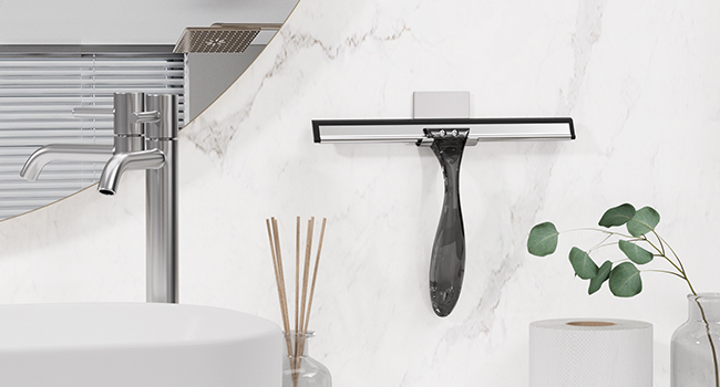 shower squeegee with hook