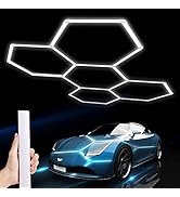 LZHOME Hexagon LED Garage Light: 25 Pack Updated Bigger Size, 26400LM Super Bright Car Detailing ...