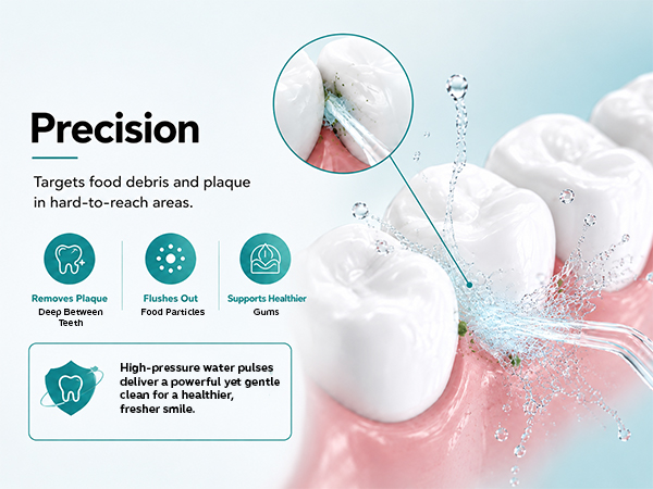 SimpliCare F5052 cordless water flosser for daily oral care and deep cleaning