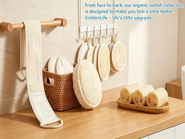 Organic loofah collection