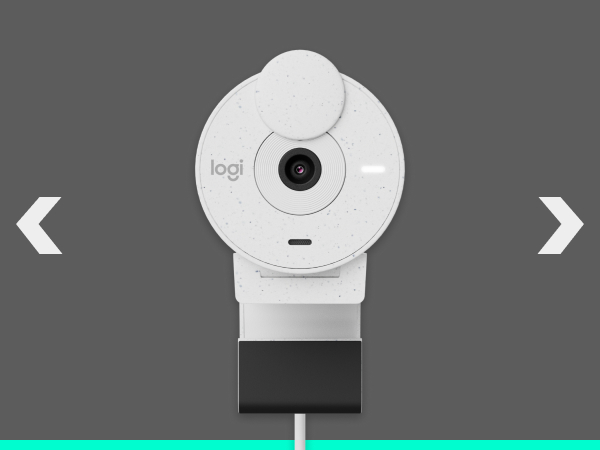 brio 300 full hd webcam off-white