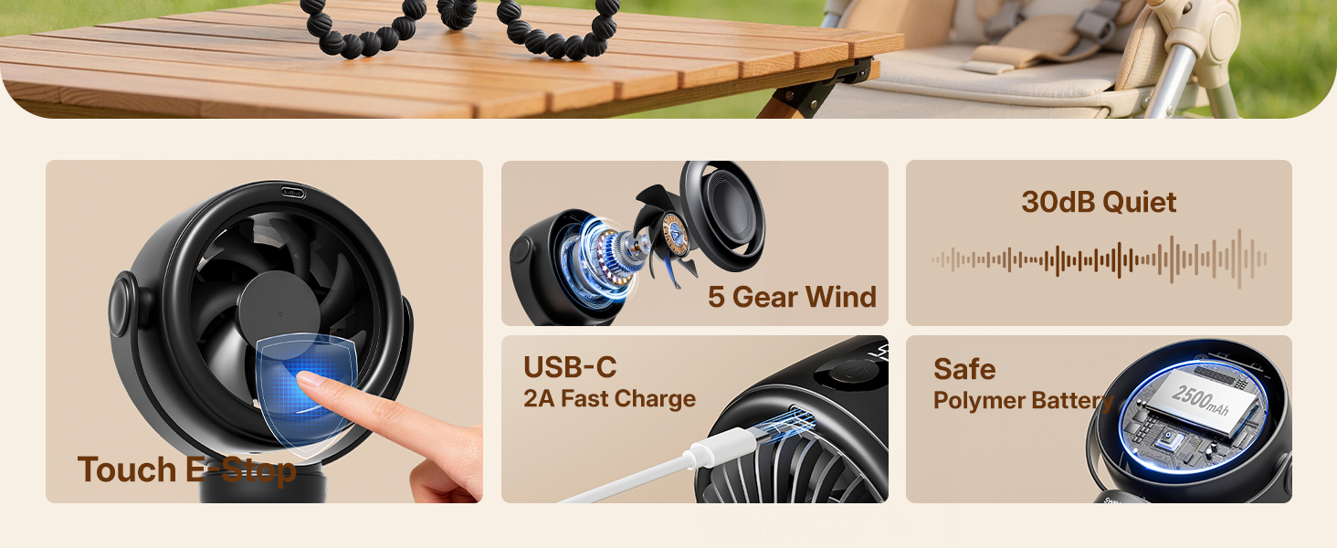 baby stroller fan