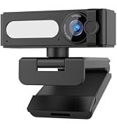 Sameuo G53A 2K Webcam, CMOS Sensor, 20 Megapixels, MP4 Video Capture, Micro SD, with Remote, 1 Ye...