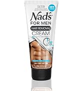 Nad's for Men Hair Removal Cream - Painless Hair Removal For Men - Soothing Depilatory Cream For ...