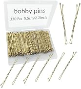 330 PCS 2.2Inch Blonde Bobby Pins for Women Girls, Super Grip Gold Hair Clips with Box, YINGFENG ...