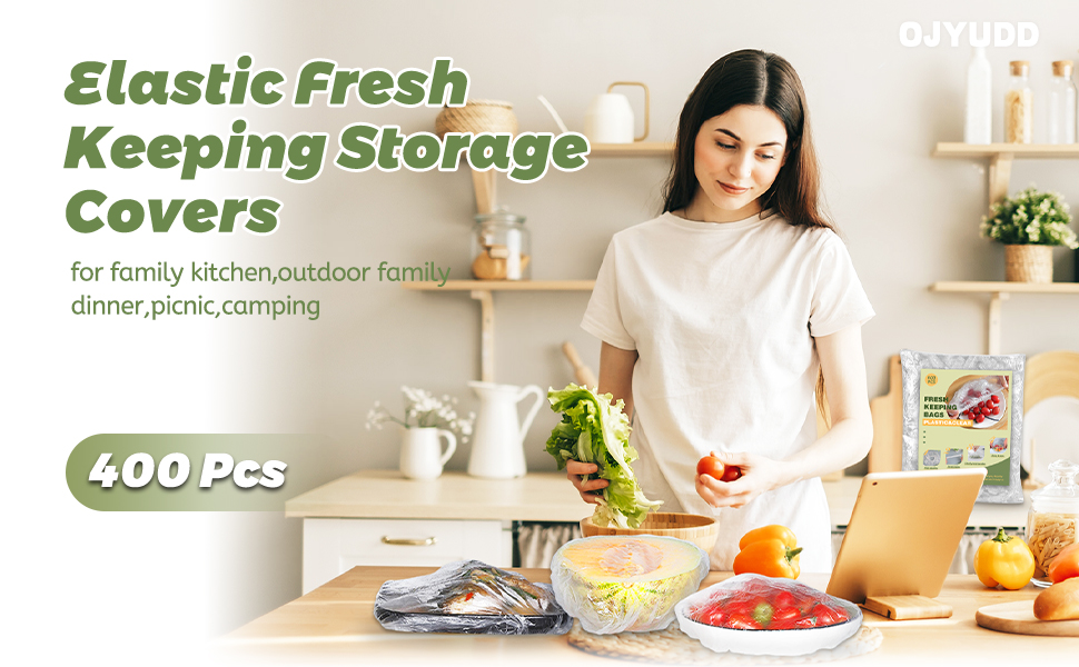 2 Plastic Food Storage Covers