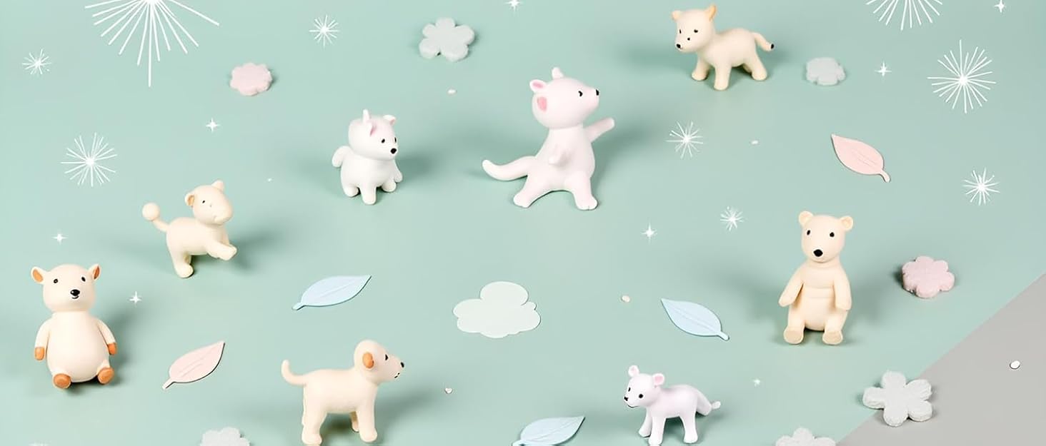 10 Pcs White Rattle Balls Inserts for Animal Puppet Doll