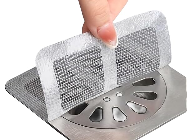 disposable shower drain hair catcher mesh stickers