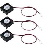 Antrader 3Pcs 12V 0.1A 2Pin 25x25x10mm DC Small Mini Brushless Cooling Fan | Compact Mini Size fo...