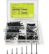 Wood Screws Assortment Kit, 200PCS High Hardness Phillips Bugle Head Drywall Screws Set, Coarse T...
