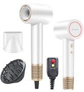 Rizzdeek Dries Hair Quickly 500 Million 1627W Ion Hair Dryer,Low Noise 110k RPM Professional High...