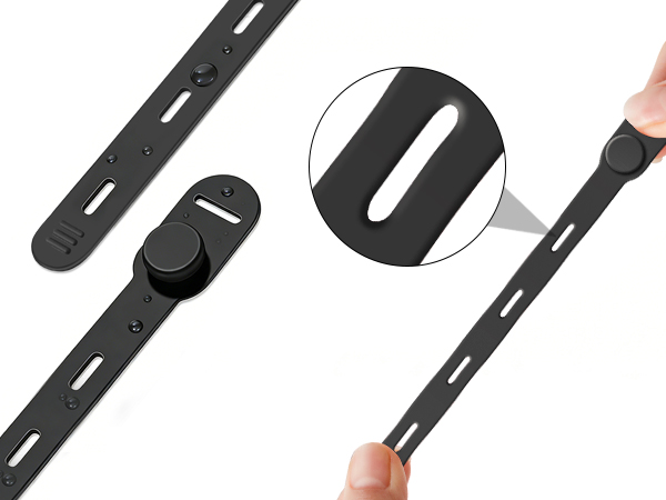 Soft liquid silicone cable straps, high elasticity and tear resistant, won't damage wire insulation