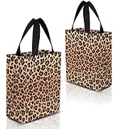 Nush Nush Animal Print Gift Bags – Pack of 12 Leopard Print Reusable Party Bags - Gift Bags Mediu...