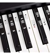 Piano + Keyboard Sheet Music Stickers for 49 | 61 | 76 | 88 Keys + Ebook | Piano Sticker Complete...