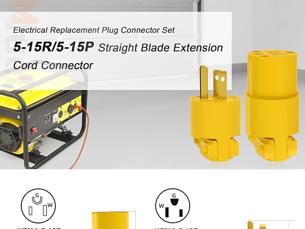 female extension cord ends