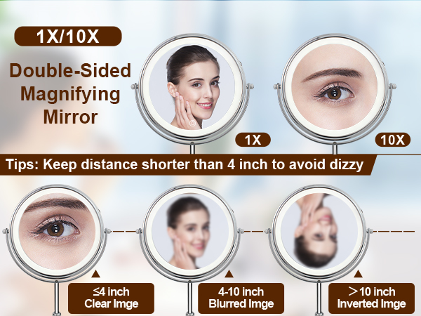 10x magnifying mirror
