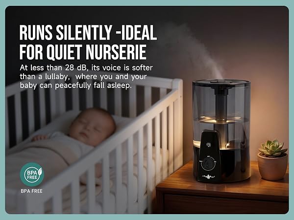 RUNS SILENTLY -IDEAL FOR QUIET NURSERIE
