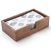 Guest Towel Napkin Holder, Wood Napkin Holder for Table, Flat Napkin Holder, Disposable Hand Towe...