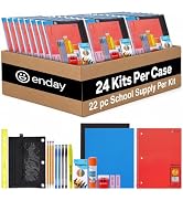 Bulk School Supplies for Kids | (22 Piece) Back to School Supplies in Each Kit, Premium Quality K...
