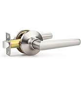 Brotima 1 Pack Passage Brushed Nickel Door Handles, Interior Door Handle for Closet and Hallway, ...