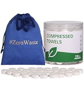 MORGIANA Compressed Towels - 100 Count Biodegradable Coin Tissues, Expandable Wipes for Travel, C...