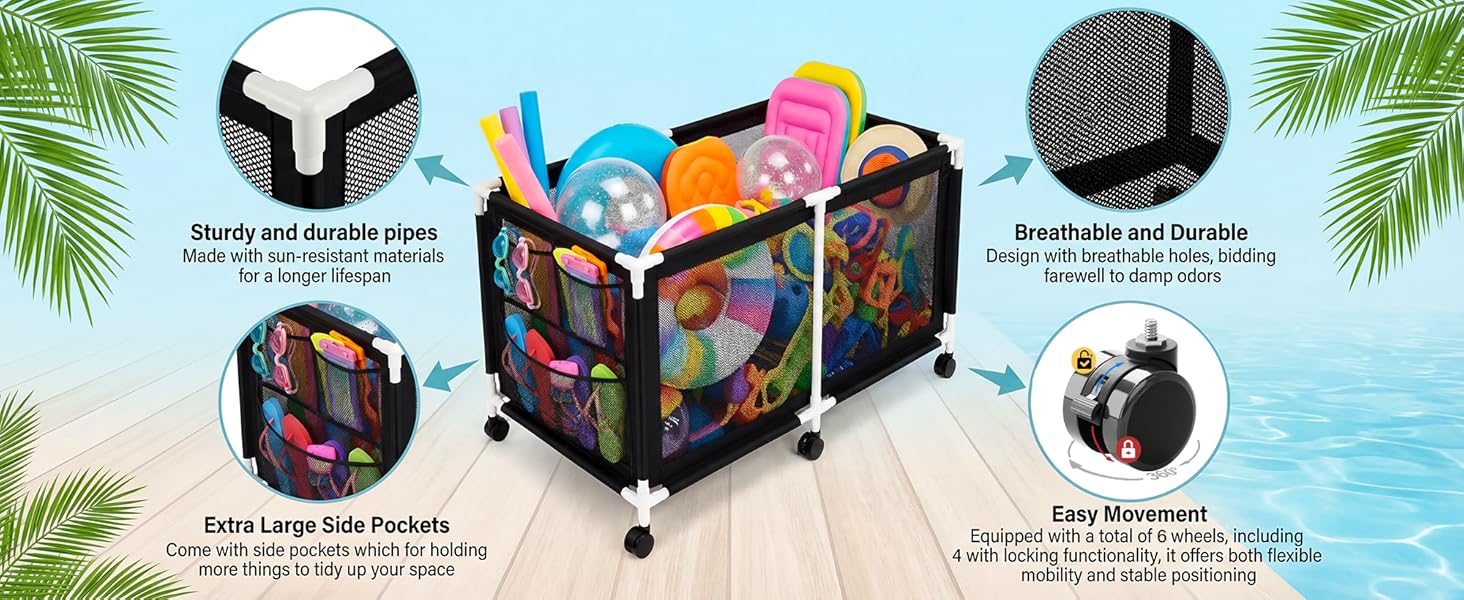Pool Storage Bin