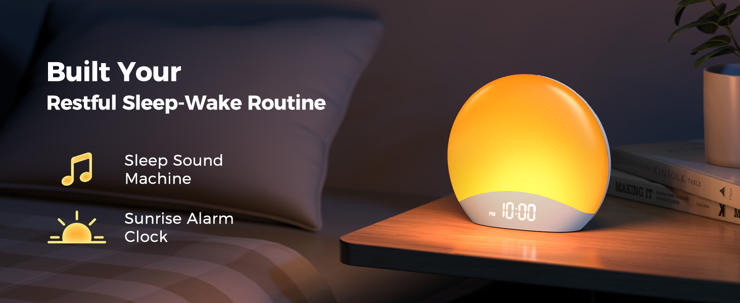 Sunrise alarm clock sleep sound machine