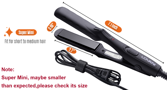 mini straightener flat iron